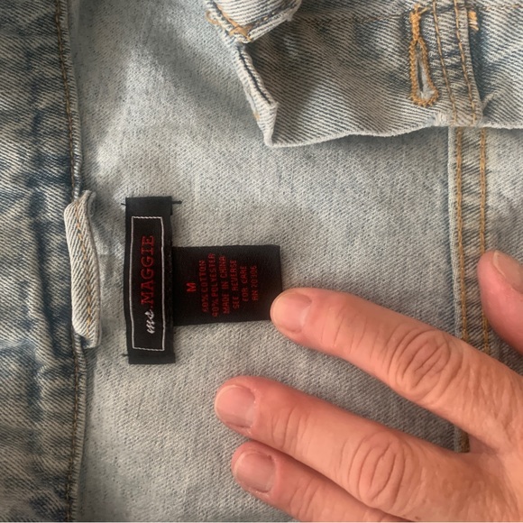 Mama Cropped Jean Jacket - Picture 3 of 3